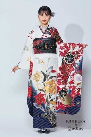 Ondine 振袖フルセット　小物込み　一点物 Ondine 振袖フルセット 小物込み 一点物 - メルカリ