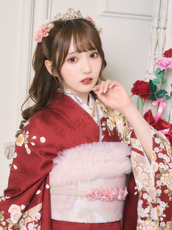 20Lab.（ハタチラボ.）の振袖 /赤色/ゴールド色/古典/熨斗柄/ S20L-072