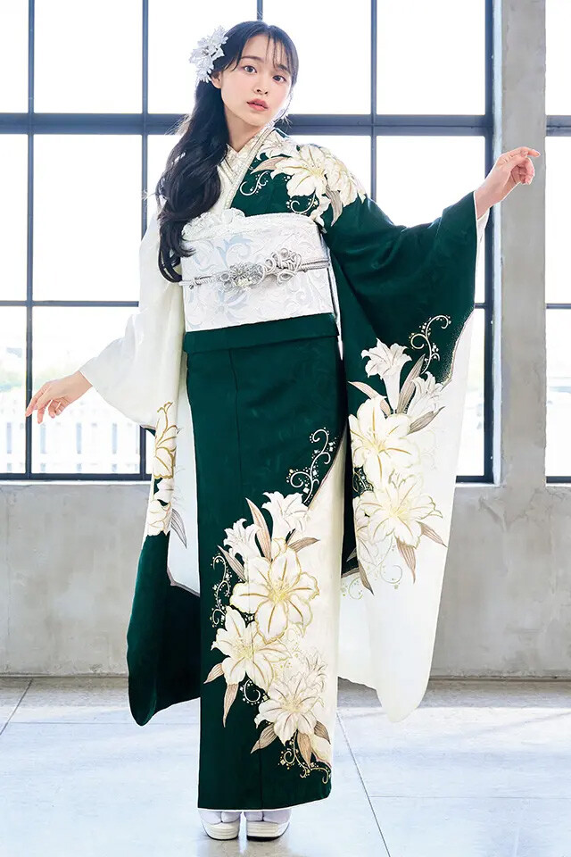 ⭐︎ リリー⭐︎振袖フルセット58 白絞り正絹 成人式振袖カタログ(CB-101) | 成人式の振袖レンタル・振袖購入・ママ