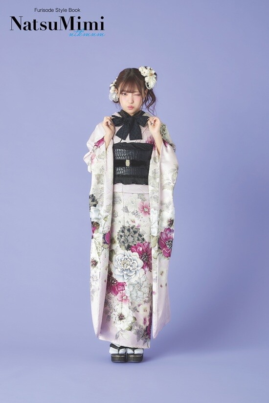 PLUMの振袖 /ピンク色/キュート/牡丹柄/ 【NatsuMimi｜MINAMI（みなみ