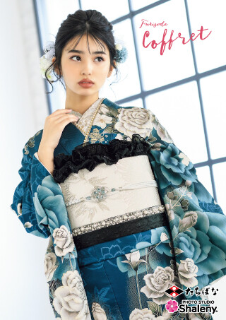 七夕SALE　新品　モハマドキャメル　衣装 C9116142203104 振袖／若松牡丹／常盤色 | きものやまと｜振袖