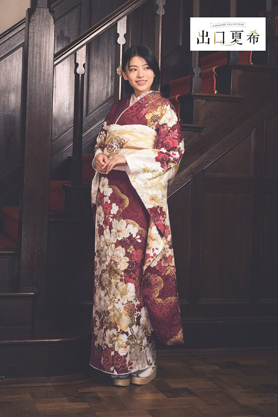 和らいふの振袖 /赤色/古典/桜柄/ 出口夏希 DN-07 | My振袖