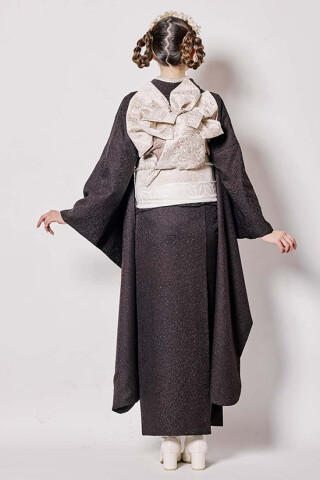 鈴乃屋の振袖 /茶色/グレー色/キュート/その他/ MK-1604 | My振袖