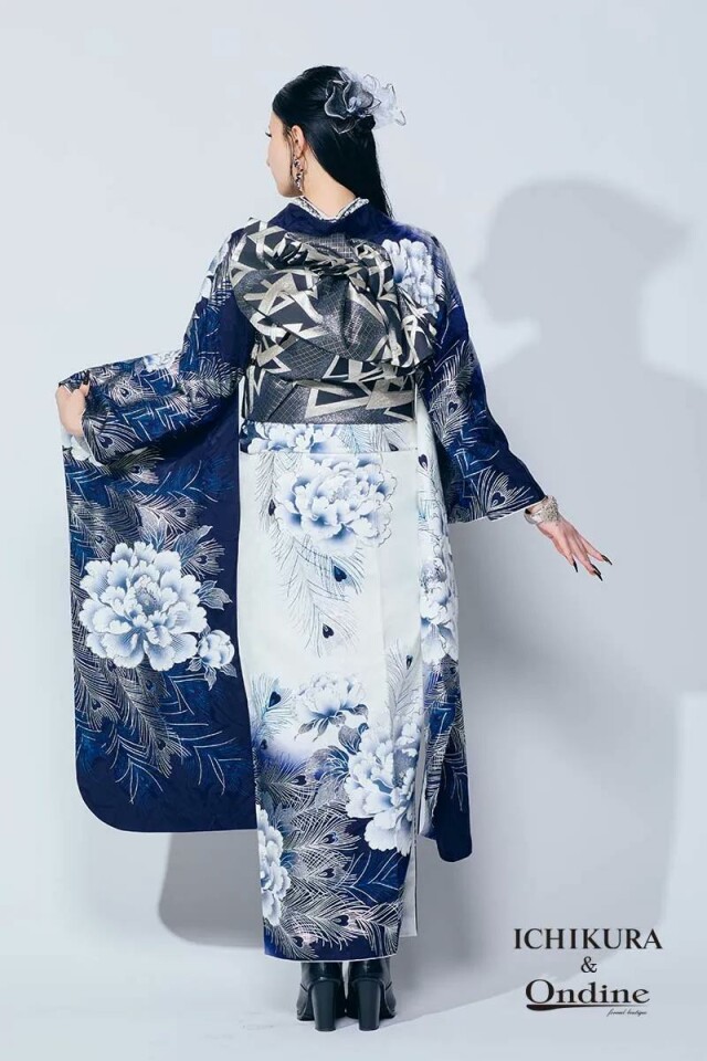 一蔵＆オンディーヌの振袖 /黒色/シルバー色/グラマラス/その他/ SPC