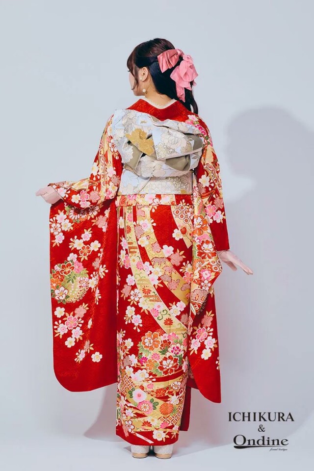 振袖専門店 一蔵の振袖 /赤色/ピンク色/古典/花柄/ E-952 | My振袖
