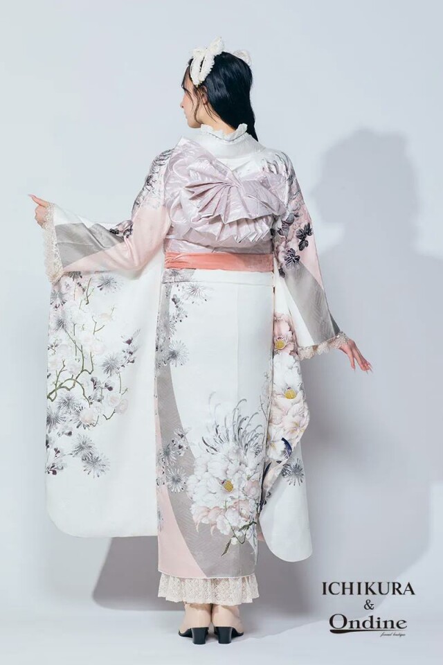 振袖専門店 一蔵の振袖 /白色/ピンク色/キュート/花柄/ OE-1530 | My振袖