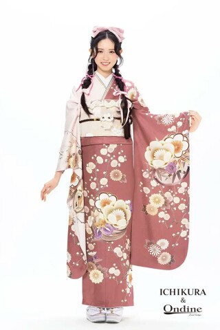 振袖専門店 一蔵の振袖 /緑色/赤色/古典/菊柄/ E-939 | My振袖