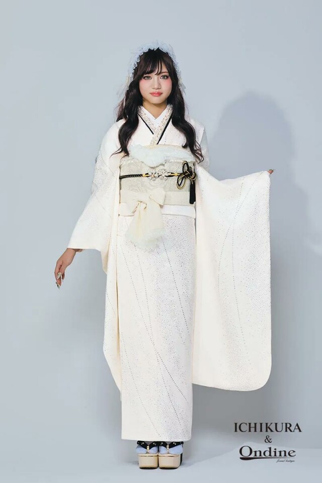 振袖専門店 一蔵の振袖 /白色/白色/キュート/無地柄/ OE-1565 | My振袖