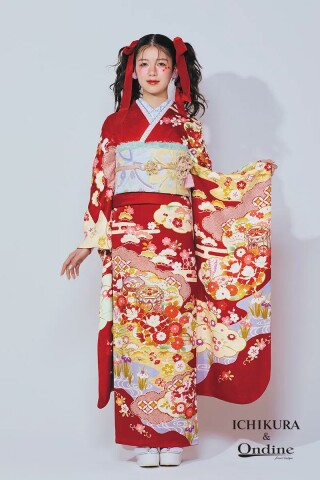 専用です。その１。振袖一式 振袖専門店 一蔵の振袖 /赤色/白色/古典/牡丹柄/ E-730-2_古典 | My振袖