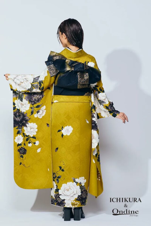 振袖専門店 一蔵の振袖 /黄色/その他色/古典/花柄/ SPC-171 | My振袖