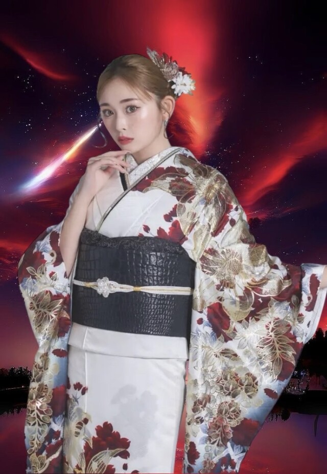 ❤️カーリーちゃん様ご購入❤️ 振袖着物と帯ユーミン荒井呉服店 荒井