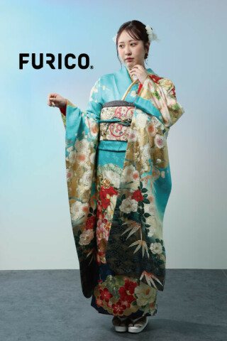 王道スタイル　ライトブルー_振袖_99732 | FURICO
