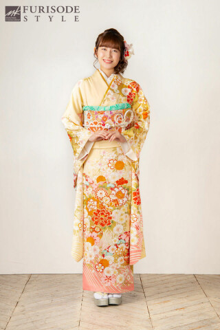 【MK-1008】流水花柄文様_振袖_52304 | FURISODE　STYLE　まるやま・京彩グループ