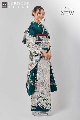 【 MK-1705】金彩のきらめきに和花がふわりと咲く振袖_振袖_52492 | FURISODE　STYLE　まるやま・京彩グループ