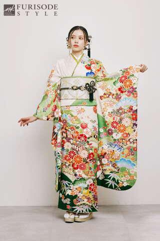 【MK-1207】フレッシュなカラーが魅力_振袖_52506 | FURISODE　STYLE　まるやま・京彩グループ