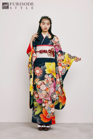 【MK-1211】大輪の花が華やな "ときめき" ヒロインスタイル_振袖_52508 | FURISODE　STYLE　まるやま・京彩グループ