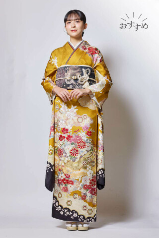 FURISODE STYLE まるやま・京彩グループの振袖 /黄色/ピンク色