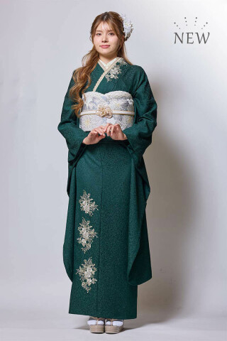 まるやま京彩グループの振袖 /ピンク色/赤色/レトロ/花柄/ 【MK-1203