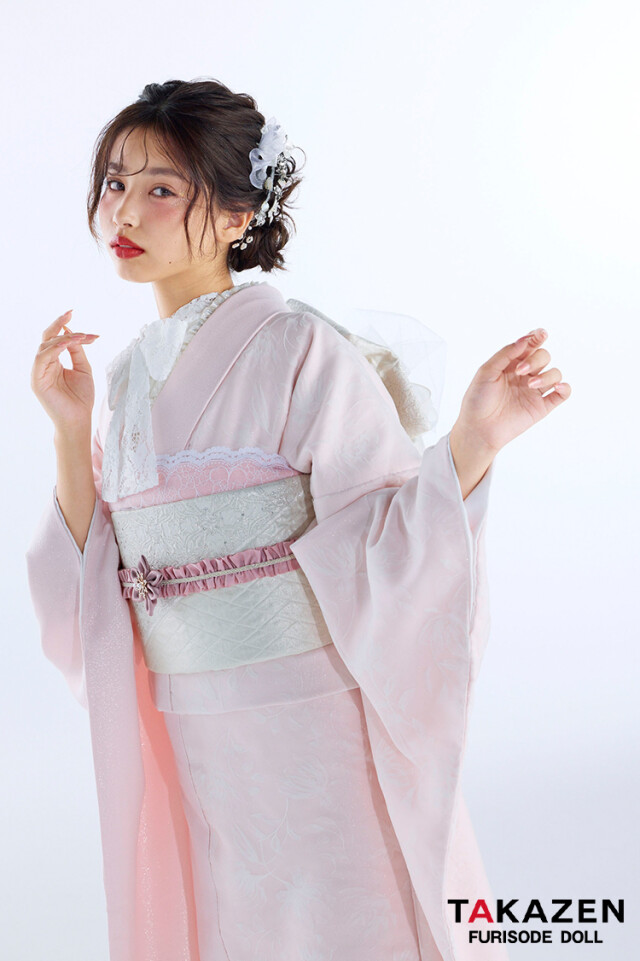 TAKAZENの振袖 /ピンク色/エレガント/その他/ 最新作ヴィンテージ