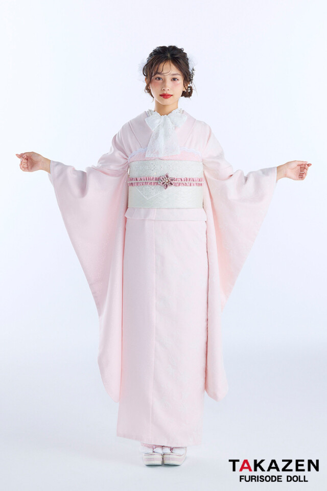 TAKAZENの振袖 /ピンク色/エレガント/その他/ 最新作ヴィンテージ