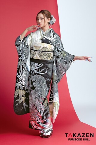 TAKAZENの振袖 /紫色/黒色/グラマラス/その他/ ジャパンモード 紫/黒