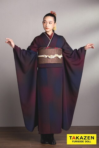 Takara Tomy - ❥プチブライスカスタム+お洋服セット❥フィンランドのイメージで❥ TAKAZENの振袖 /赤色/クール/無地柄/ ヴィンテージスタイル