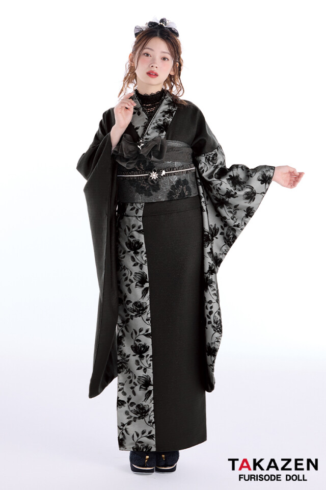 TAKAZENの振袖 /黒色/エレガント/その他/ 最新作ヴィンテージスタイル