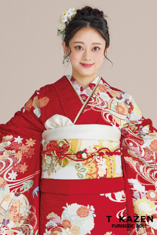TAKAZENの振袖 /赤色/その他色/古典/花柄/ 最新作正統派古典 ピンク 鞠