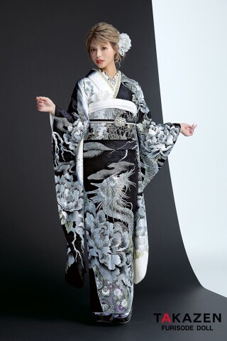TAKAZENの振袖 /黒色/エレガント/その他/ 最新作ヴィンテージスタイル