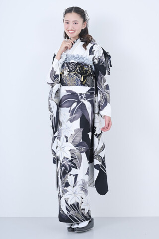 アイドルbyやまとの振袖 /緑色/クール/無地柄/ idolbyyamato 振袖88025