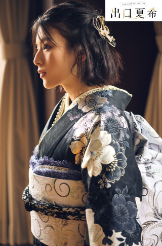 総合貸衣裳館Maiの振袖 /黒色/白色/古典/桜柄/ 出口夏希 | My振袖