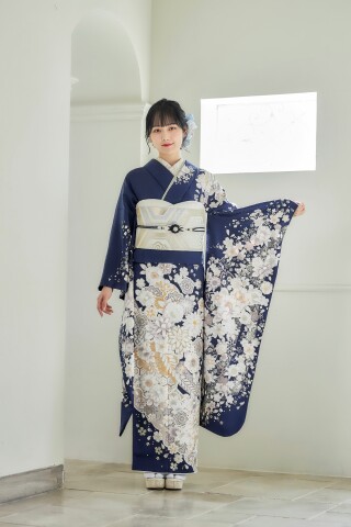 成人式 振袖1式 紺色 cdea9322bb1ae81c517c035d5cfb01
