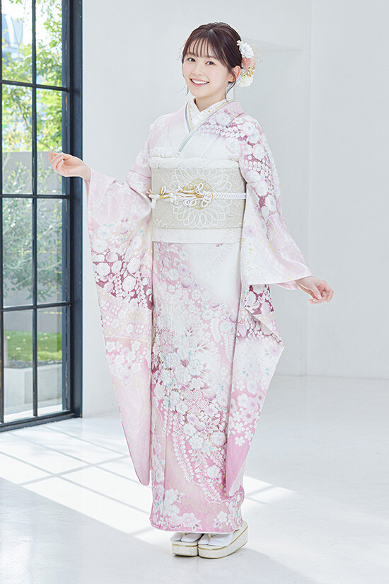 きもの濱田屋の振袖 /ピンク色/キュート/花柄/ AL202 | My振袖
