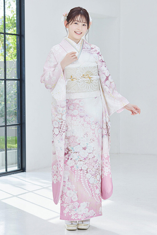 きもの濱田屋の振袖 /ピンク色/キュート/花柄/ AL202 | My振袖
