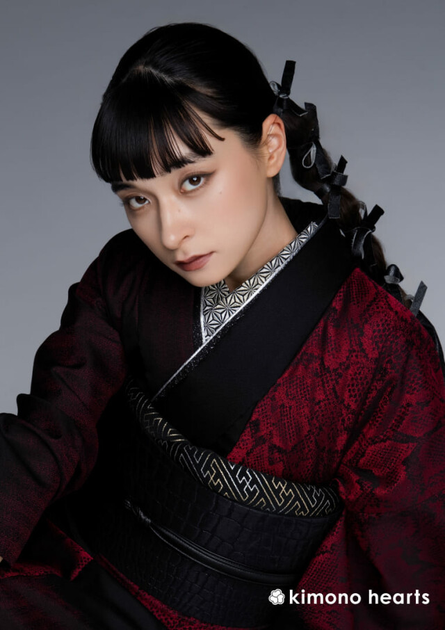 T088美品ハレSQUAREサムエコート和装着物羽織キモノ袖オーバーサイズ黒Ｆ T088美品ハレSQUAREサムエコート和装着物羽織キモノ袖オーバーサイズ黒F