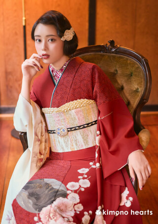 袋帯　正絹　刺繍　豪華　大正ロマン　成人式 振袖　お茶会 袋帯 振袖用 帯 成人式 ＜ 全5色 ／ 2柄＞ 織善織物 正絹 仕立て上がり