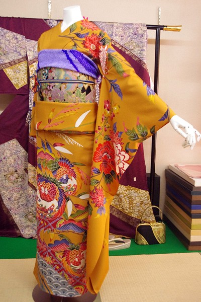 丹後ちりめん 振袖 京都丹後ちりめん正絹振袖 フルセット 保証書付き