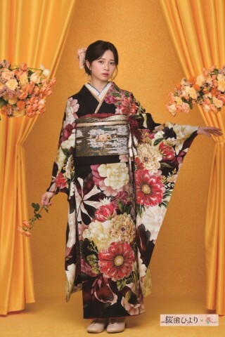 ザ・ドアーズ ことぶきやの振袖 /ベージュ色/ピンク色/古典/花柄/ ひい