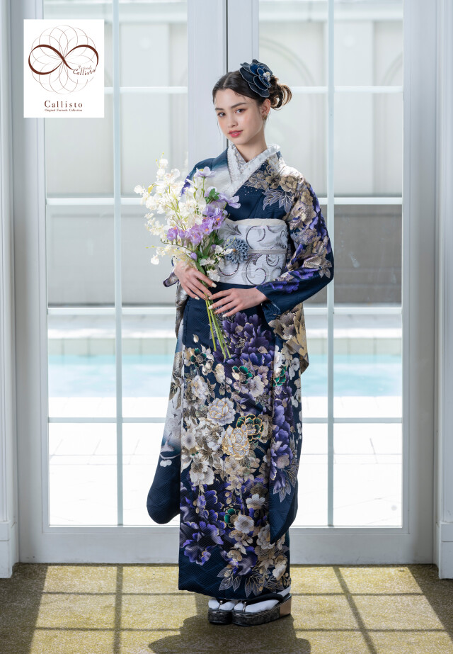 振袖 きものこまやの振袖 /青色/白色/エレガント/その他/ カリスト