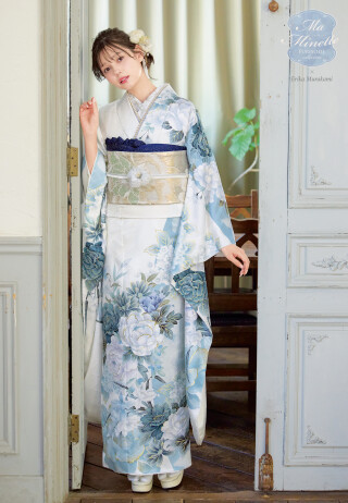 ≪美品≫ mianmama25 振袖のみ 【857】 aimme札幌店（studio aim）の振袖 /黄色/紫色/古典/無地柄/ 4383 | My振袖