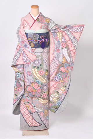 振袖（ピンク・絞り）【商品番号：y-fr412】_振袖_72031