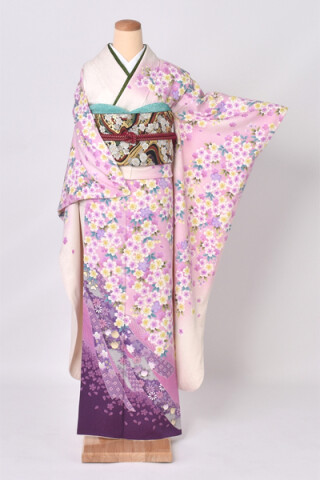 振袖（白地に桜）【商品番号：y-fr435】_振袖_72073
