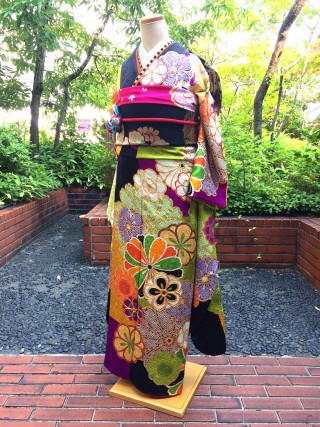 【AMIAYA×紅一点】五色 桜 梅 菊_振袖_38588