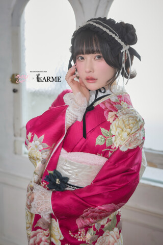 きゅるりんってしてみて×LARME新作振袖_振袖_90000
