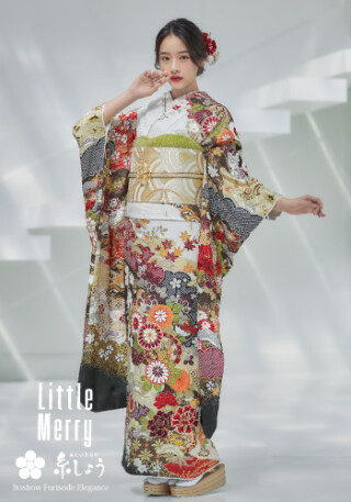 天翔天音さんが着る 最新ふりそで LM503_振袖_85420