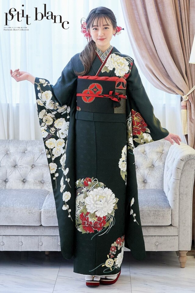 振袖レンタル おりえん｜大阪堺市の振袖 /黒色/赤色/キュート/花柄