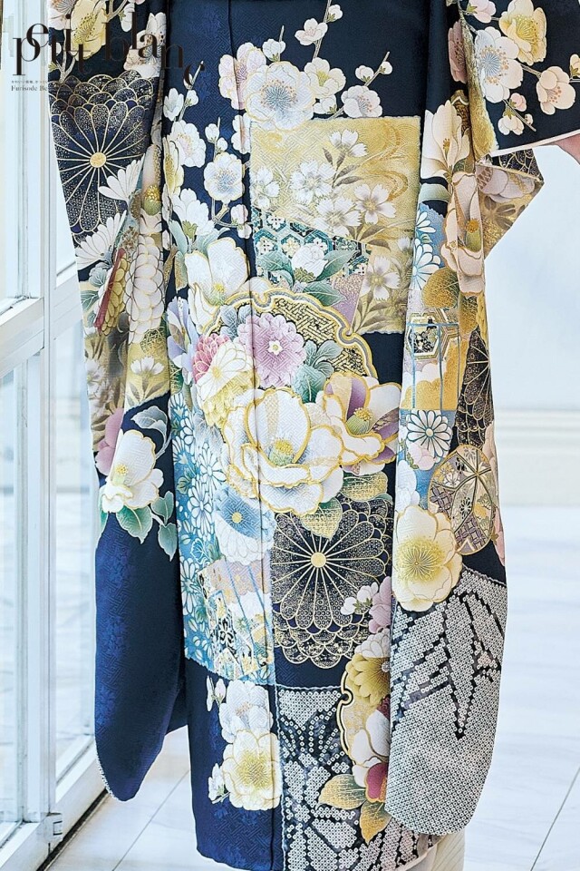 振袖レンタル おりえん｜大阪堺市の振袖 /青色/ピンク色/古典/市松柄