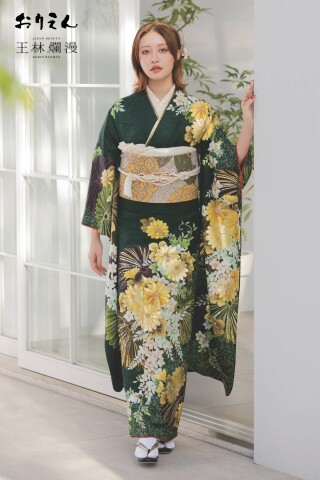 振袖レンタル おりえん｜大阪堺市の振袖 /赤色/白色/レトロ/花柄/ アン