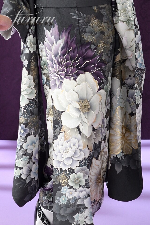 振袖レンタル おりえん｜大阪堺市の振袖 /グレー色/白色/クール