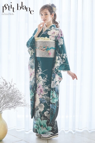 大人シックな辻が花♡振袖フルセット　成人式前撮り謝恩会　長襦袢おまけ くすみカラー古典 薄ピンク/やわらかい色 辻が花 大人っぽい 唐